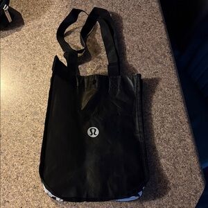Lululemon Black and White Reusable Tote
